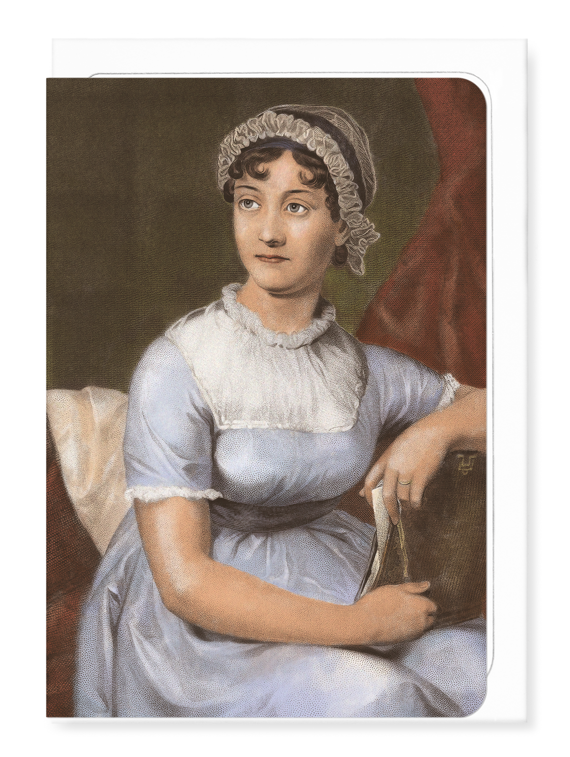 Ezen Designs - Portrait of Jane Austen (c.1833) - Greeting Card - Front
