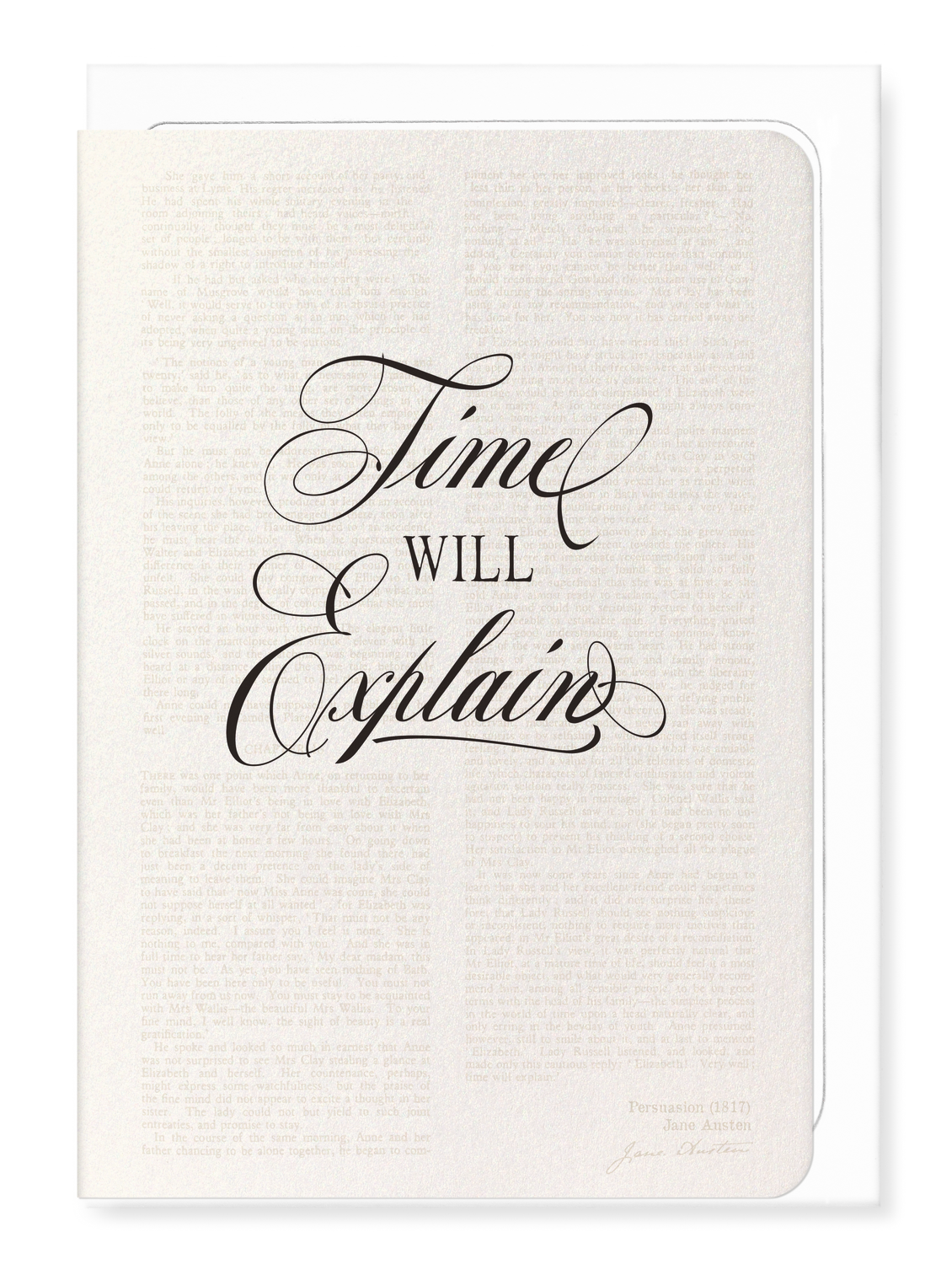 Ezen Designs - Time Will Explain (1818) - Greeting Card - Front