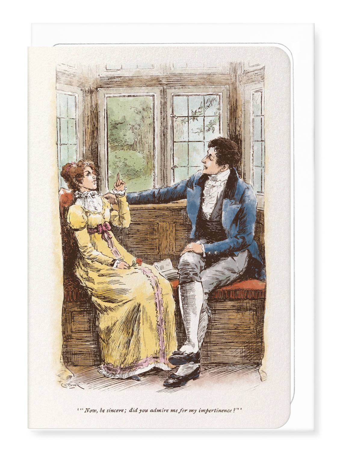 Ezen Designs - Now, be sincere (1895) - Greeting Card - Front