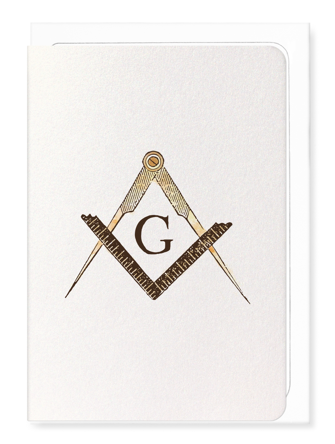 Ezen Designs - Compass and Square - Greeting Card - Front