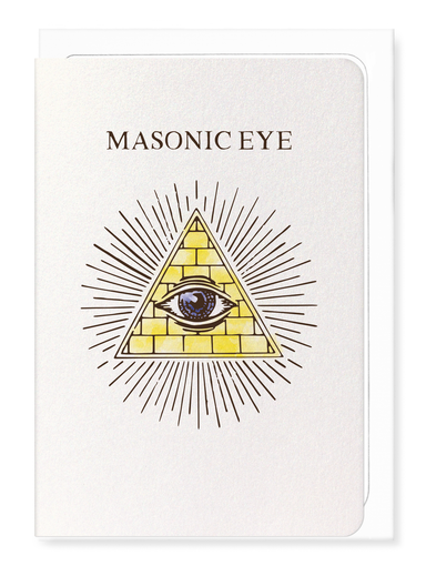 Ezen Designs - All seeing eye - Greeting Card - Front