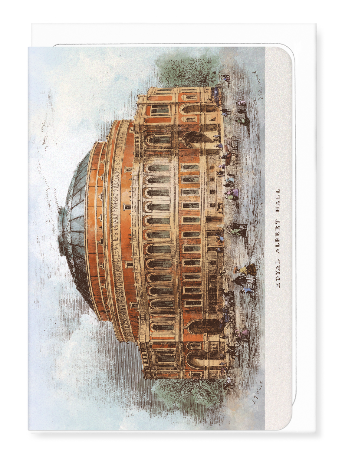 Ezen Designs - The Royal Albert hall (1872) - Greeting Card - Front