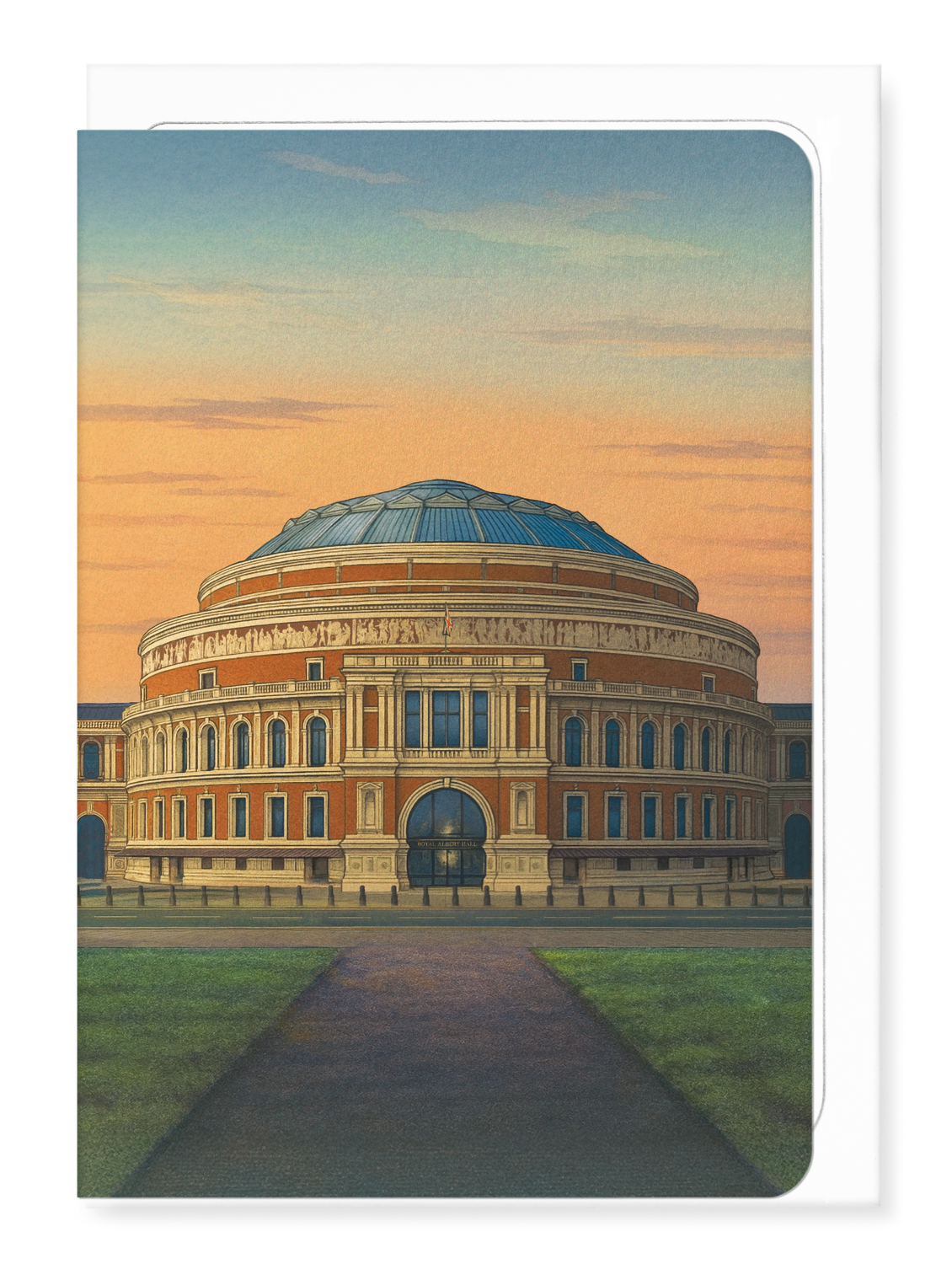 Ezen Designs - Sunrise at Royal Albert Hall - Greeting Card - Front