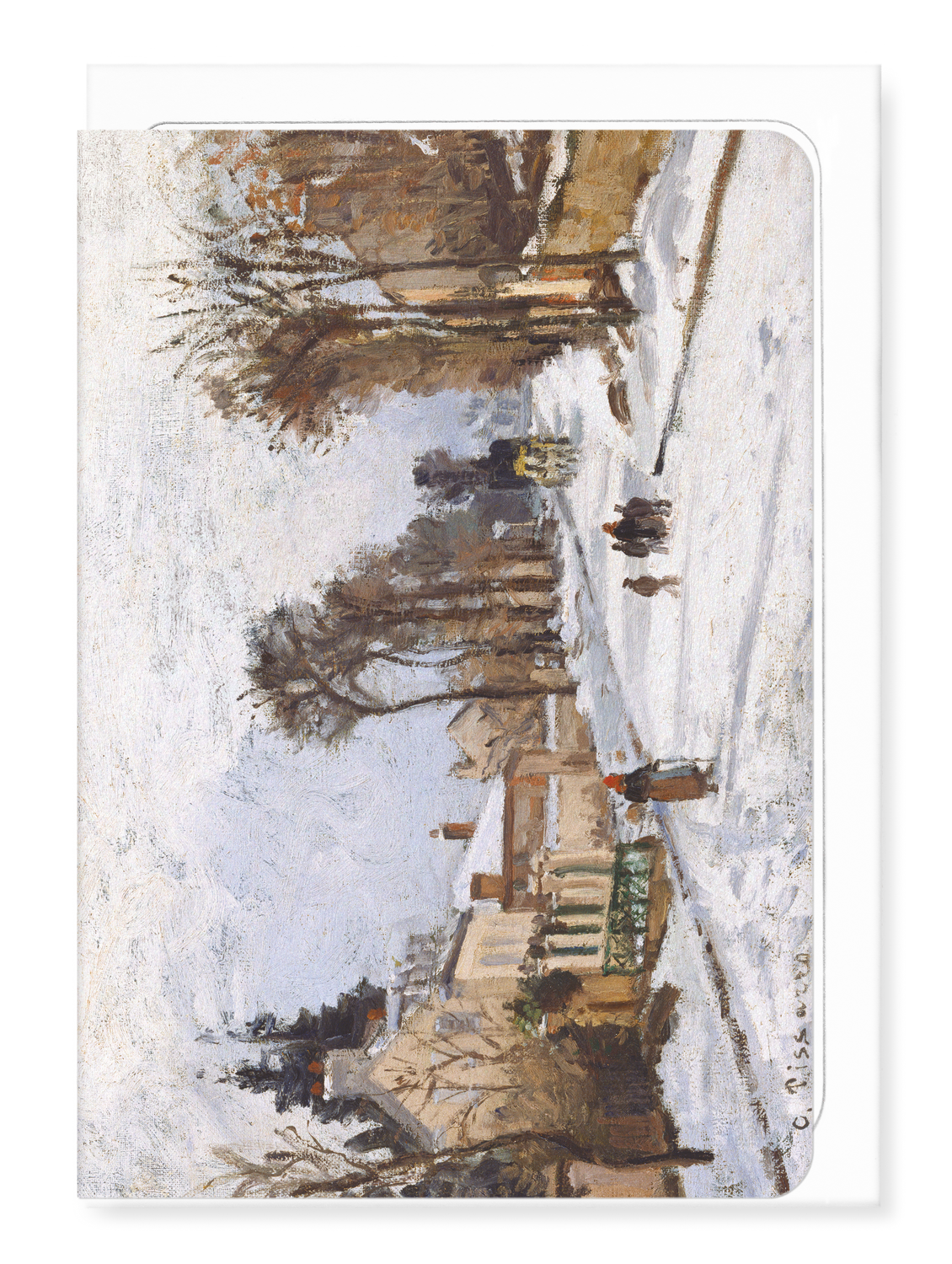 Ezen Designs - The Corner of the Route de Versailles (1869) - Greeting Card - Front