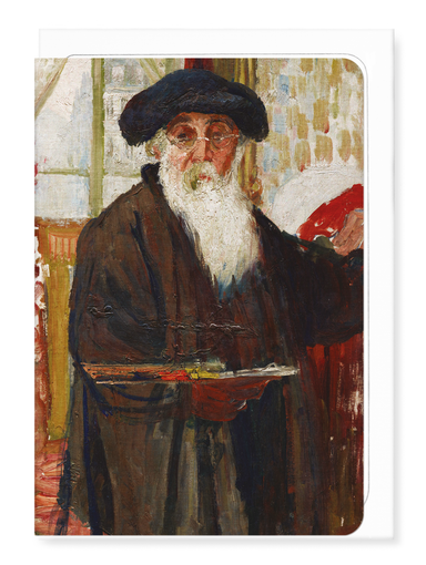 Ezen Designs - Camille Pissarro Self Portrait (c. 1898) - Greeting Card - Front