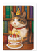 Ezen Designs - Birthday Cat and Books - Greeting Card - Front