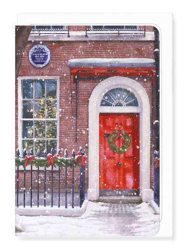 Ezen Designs - CHARLES DICKENS MUSEUM CHRISTMAS DAY - Greeting Card - Front
