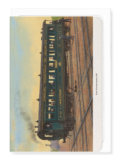 Ezen Designs - Orient Express Train (1891) - Greeting Card - Front