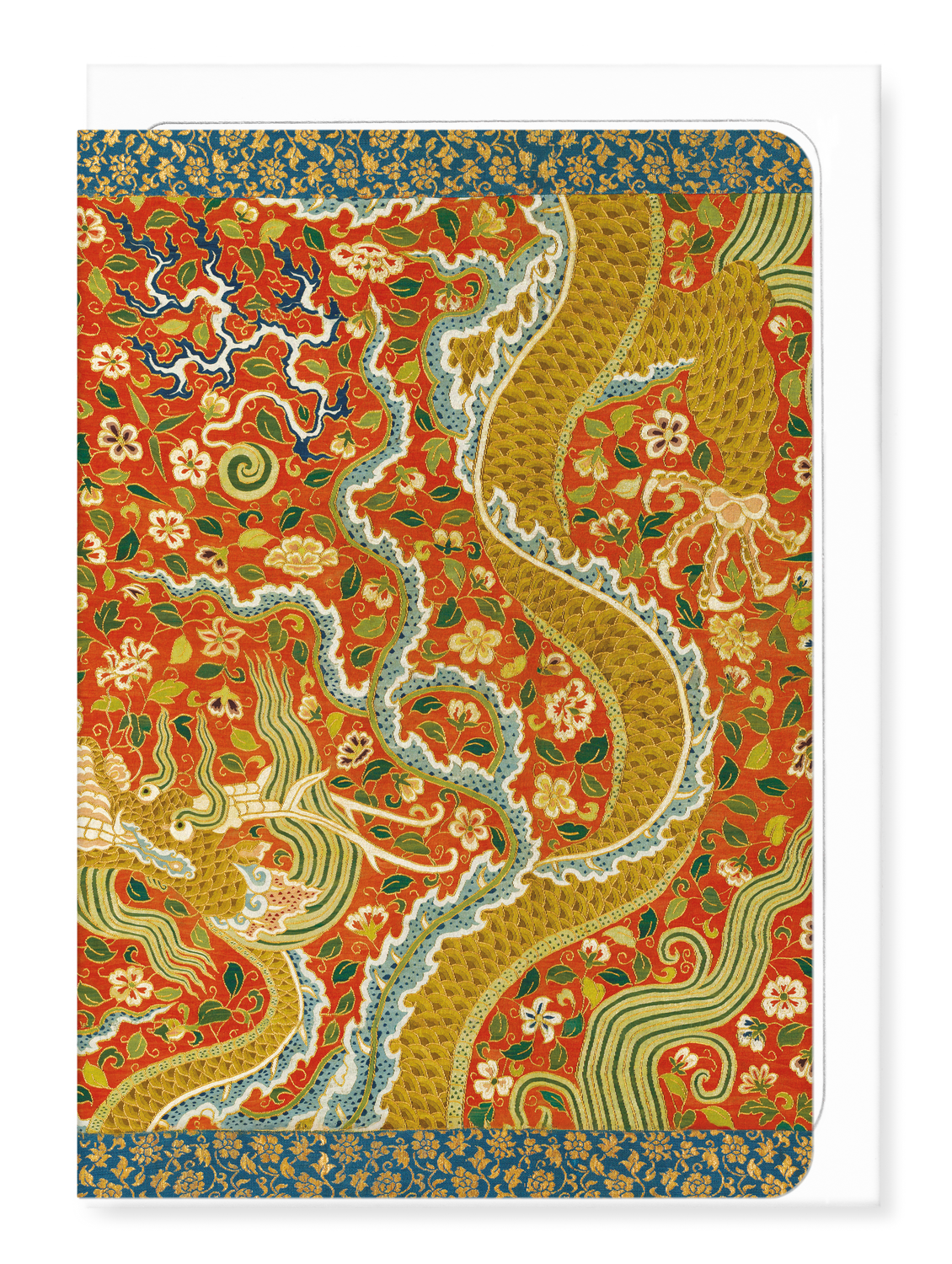 Ezen Designs - Canopy with Dragon among Flowers (12th–15th C) - Greeting Card - Front