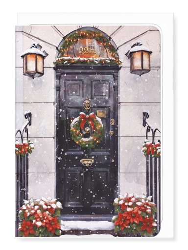 Ezen Designs - Christmas at 221B Baker Street Day - Greeting Card - Front