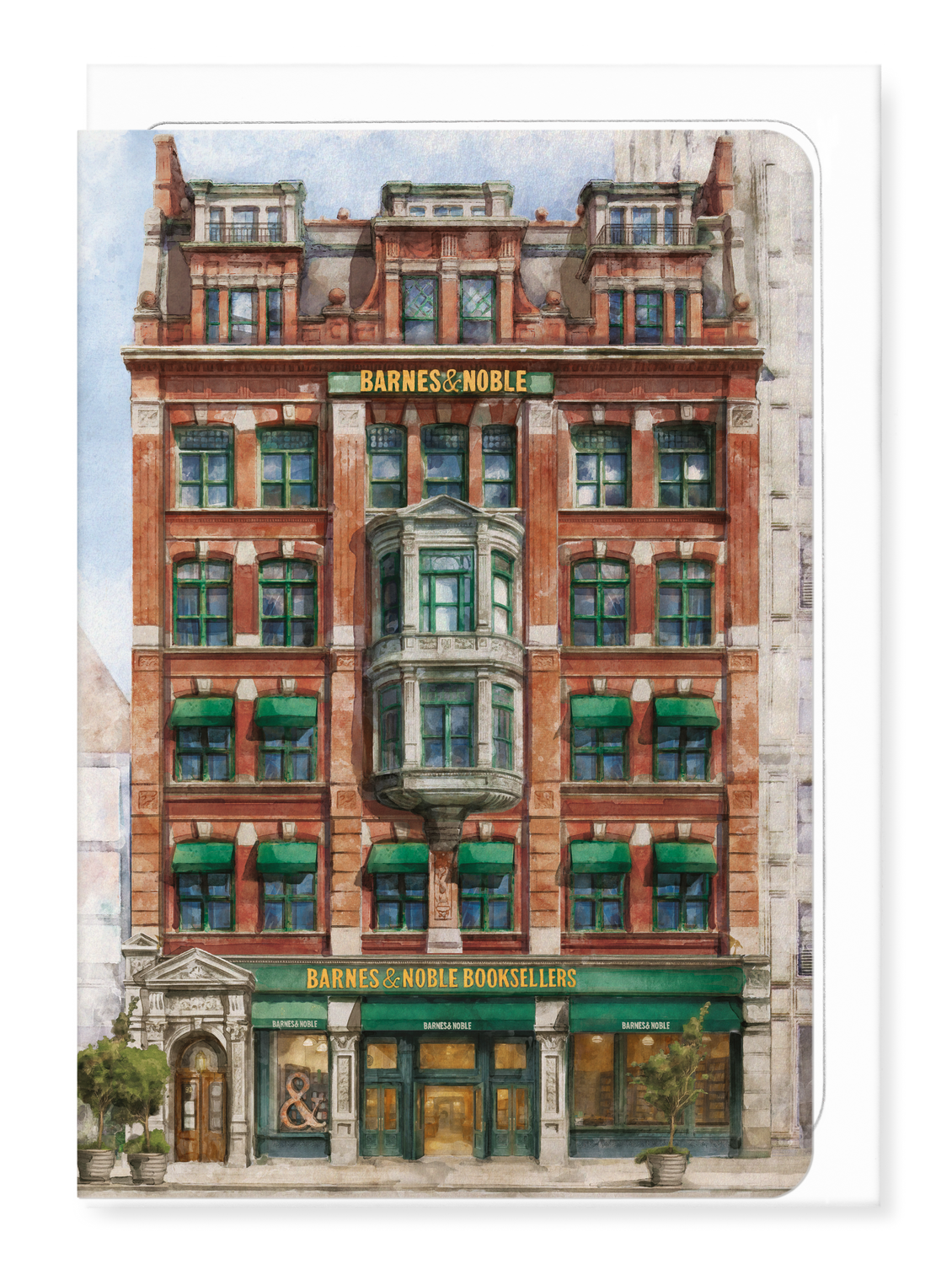 Ezen Designs - Barnes & Noble Flagship Store in Union Square - Greeting Card - Front