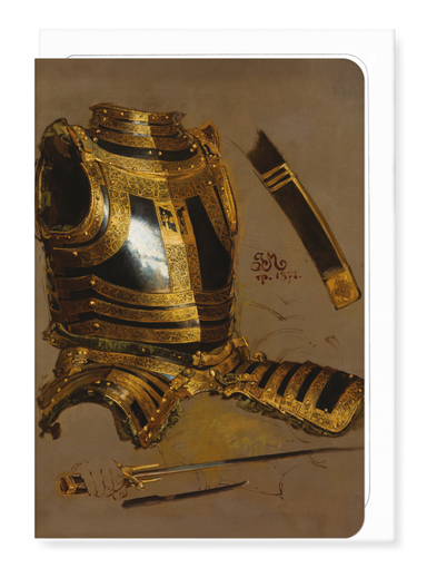 Ezen Designs - Study of Stephen Báthory’s Armour (1871) - Greeting Card - Front