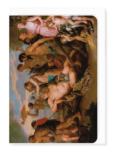 Ezen Designs - Triumph of Bacchus (1650) - Greeting Card - Front