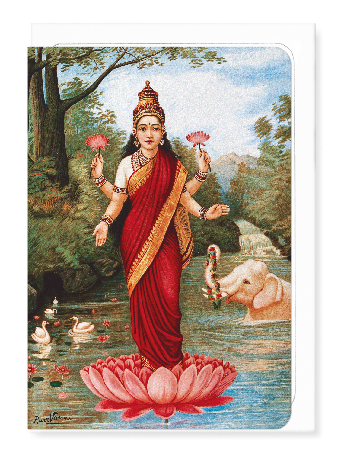 Ezen Designs - DEESSE LAKSHMI (1894) - Greeting Card - Front