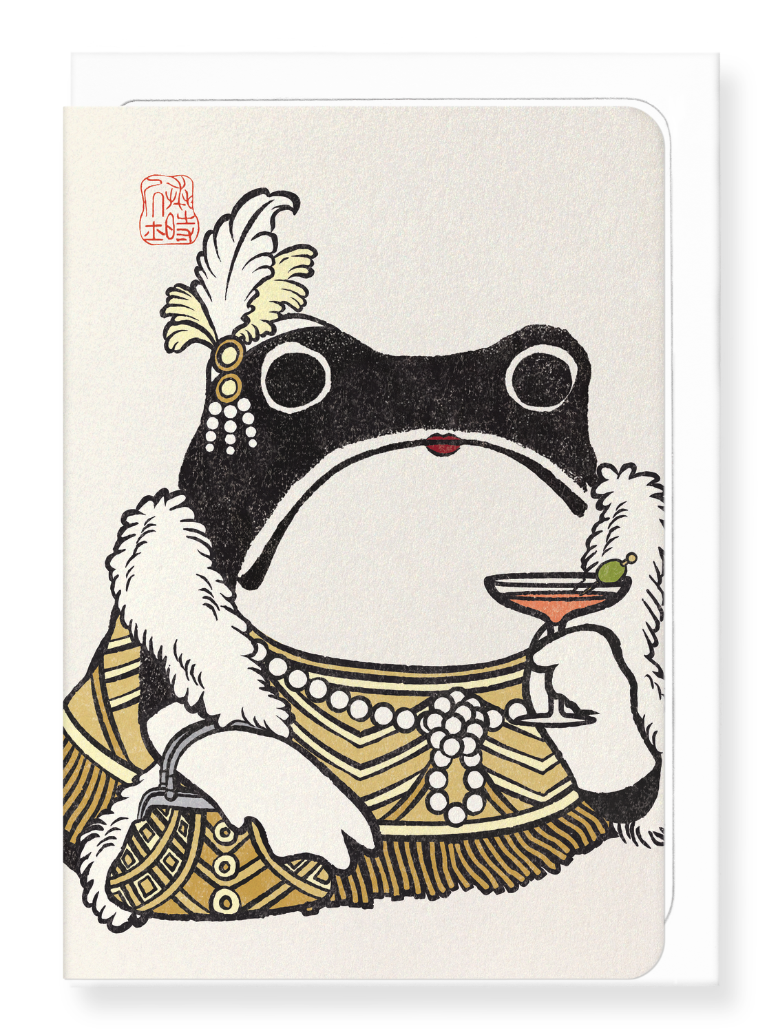 Ezen Designs - Grenouille Ezen Lady Gatsby - Greeting Card - Front