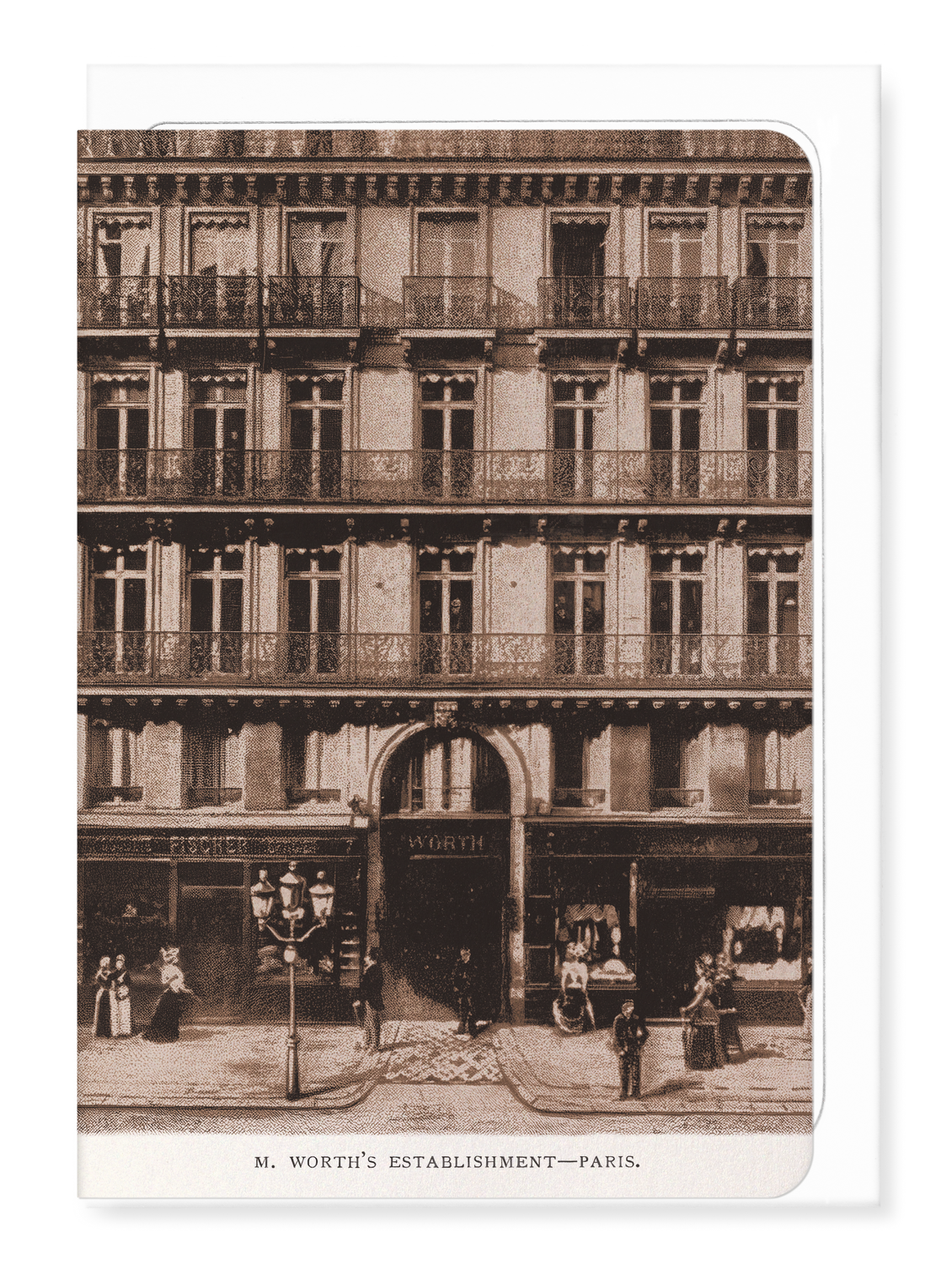 Ezen Designs - La Maison Worth (1894) - Greeting Card - Front