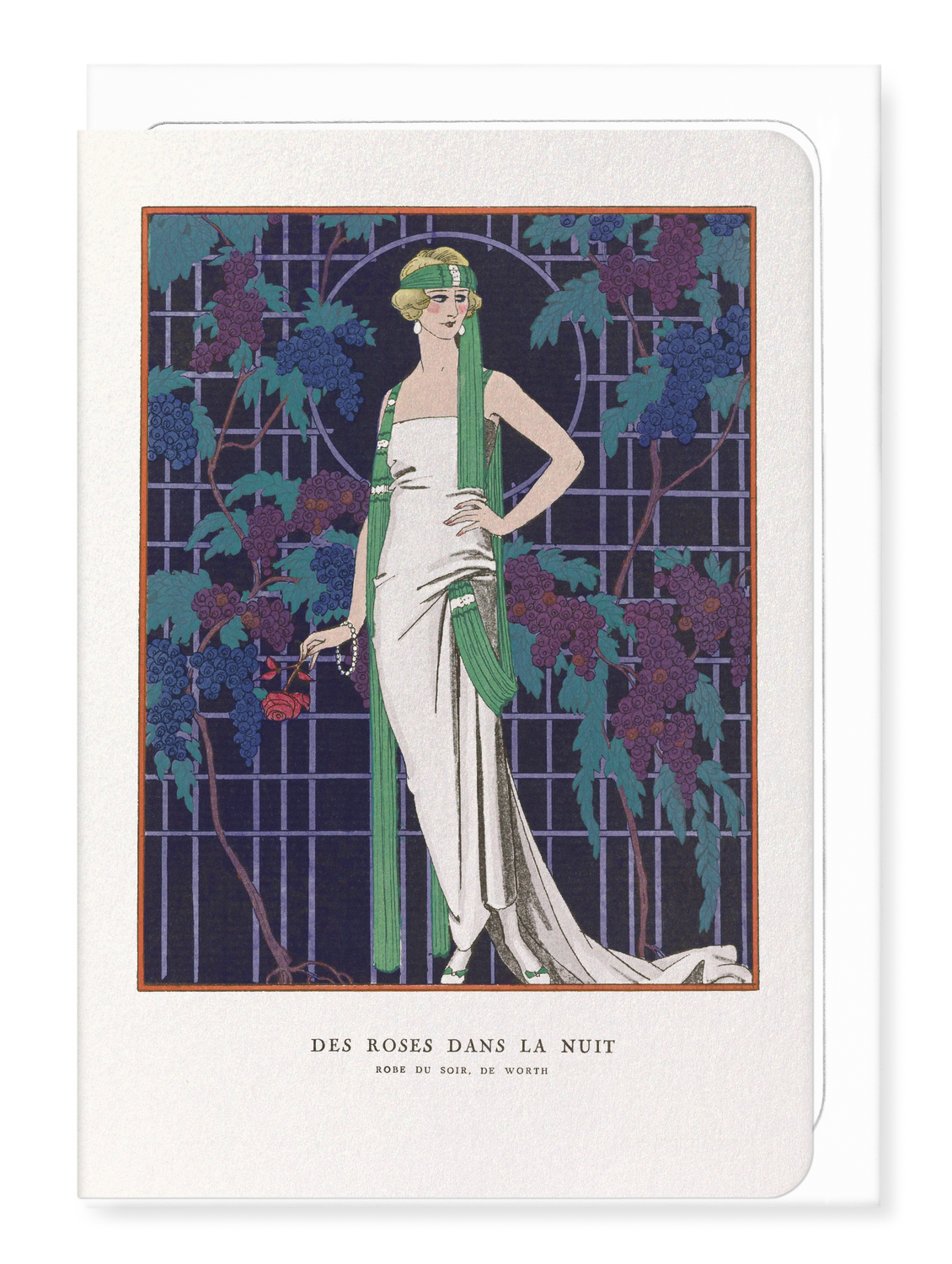 Ezen Designs - Robe du soir de Worth (1921) - Greeting Card - Front