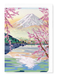 Ezen Designs - Mount fuji springtime - Greeting Card - Front