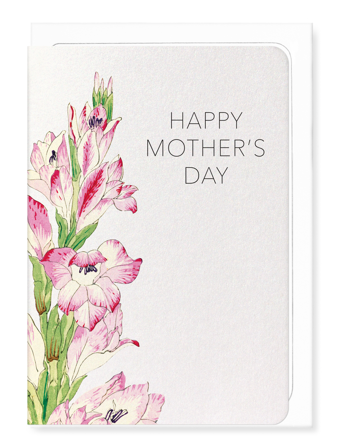 Ezen Designs - Mother’s day gladiolus flower - Greeting Card - Front