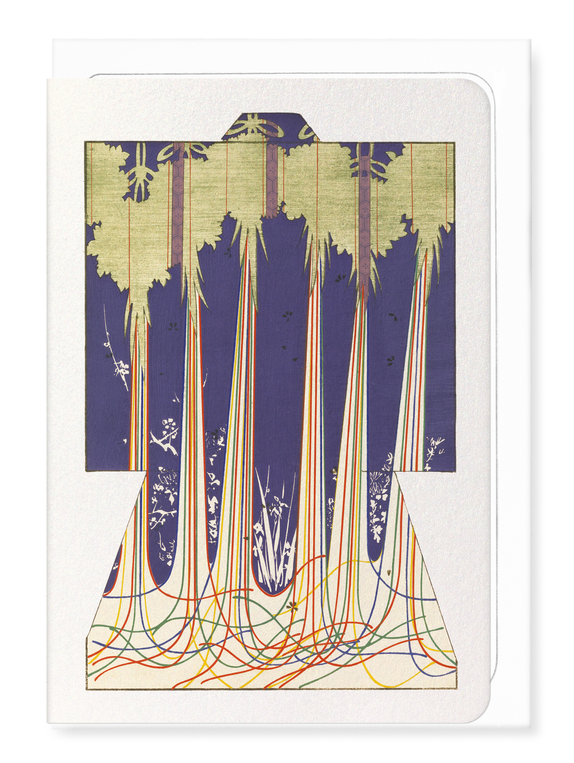 Ezen Designs - Kimono of Five Coloured Strings of Buddhism (1899) - Greeting Card - Front