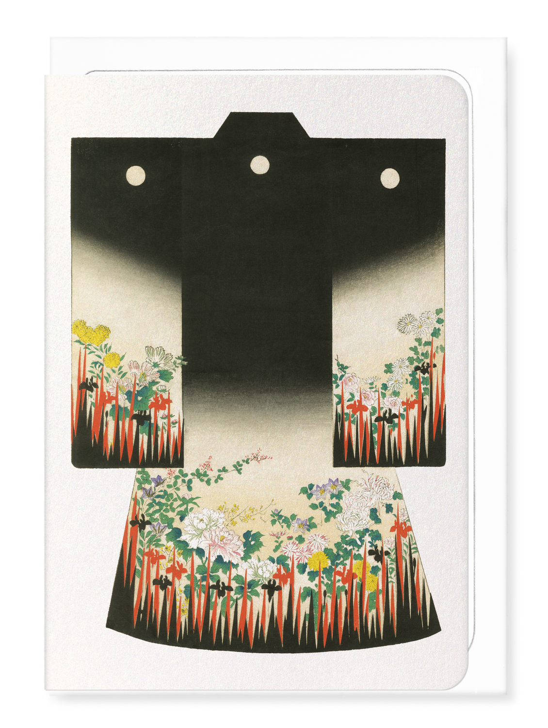 Ezen Designs - Kimono of floral garden (1899) - Greeting Card - Front