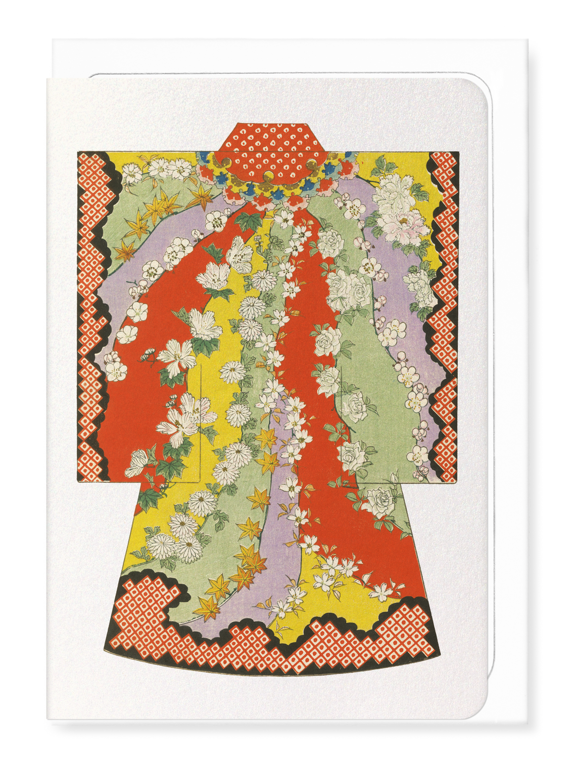 Ezen Designs - Kimono of floral trail (1899) - Greeting Card - Front