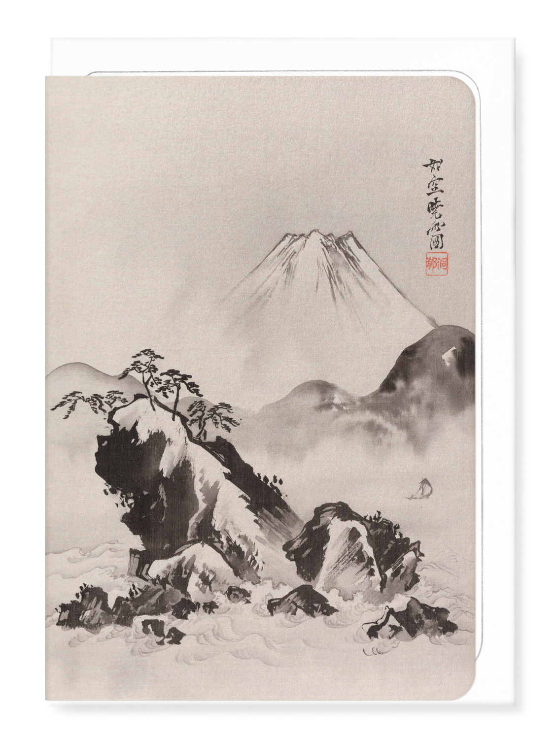 Ezen Designs - Kyosai mount fuji (c.1887) - Greeting Card - Front