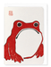 Ezen Designs - RED EZEN FROG - Greeting Card - Front