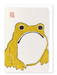 Ezen Designs - Yellow Ezen Frog - Greeting Card - Front