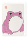 Ezen Designs - Pink Ezen Frog - Greeting Card - Front