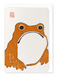 Ezen Designs - Orange Ezen Frog - Greeting Card - Front