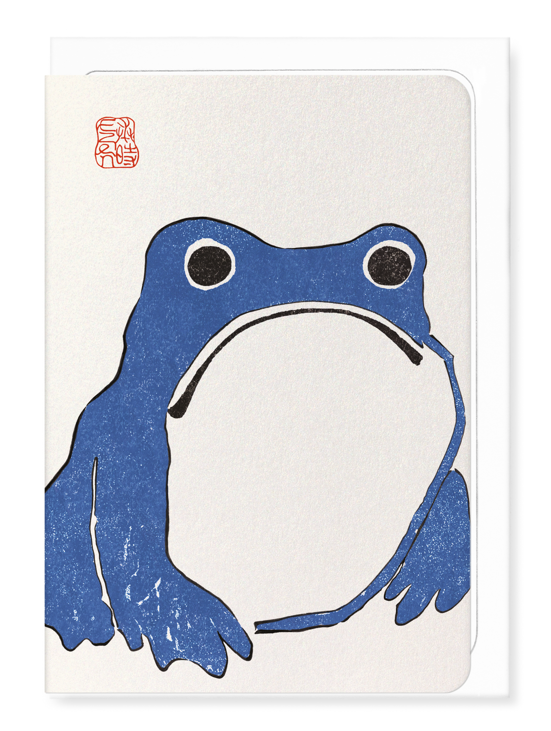 Ezen Designs - Blue Ezen Frog - Greeting Card - Front