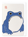 Ezen Designs - Blue Ezen Frog - Greeting Card - Front