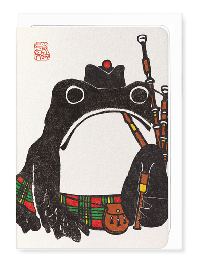 Ezen Designs - Scottish Ezen Frog - Greeting Card - Front