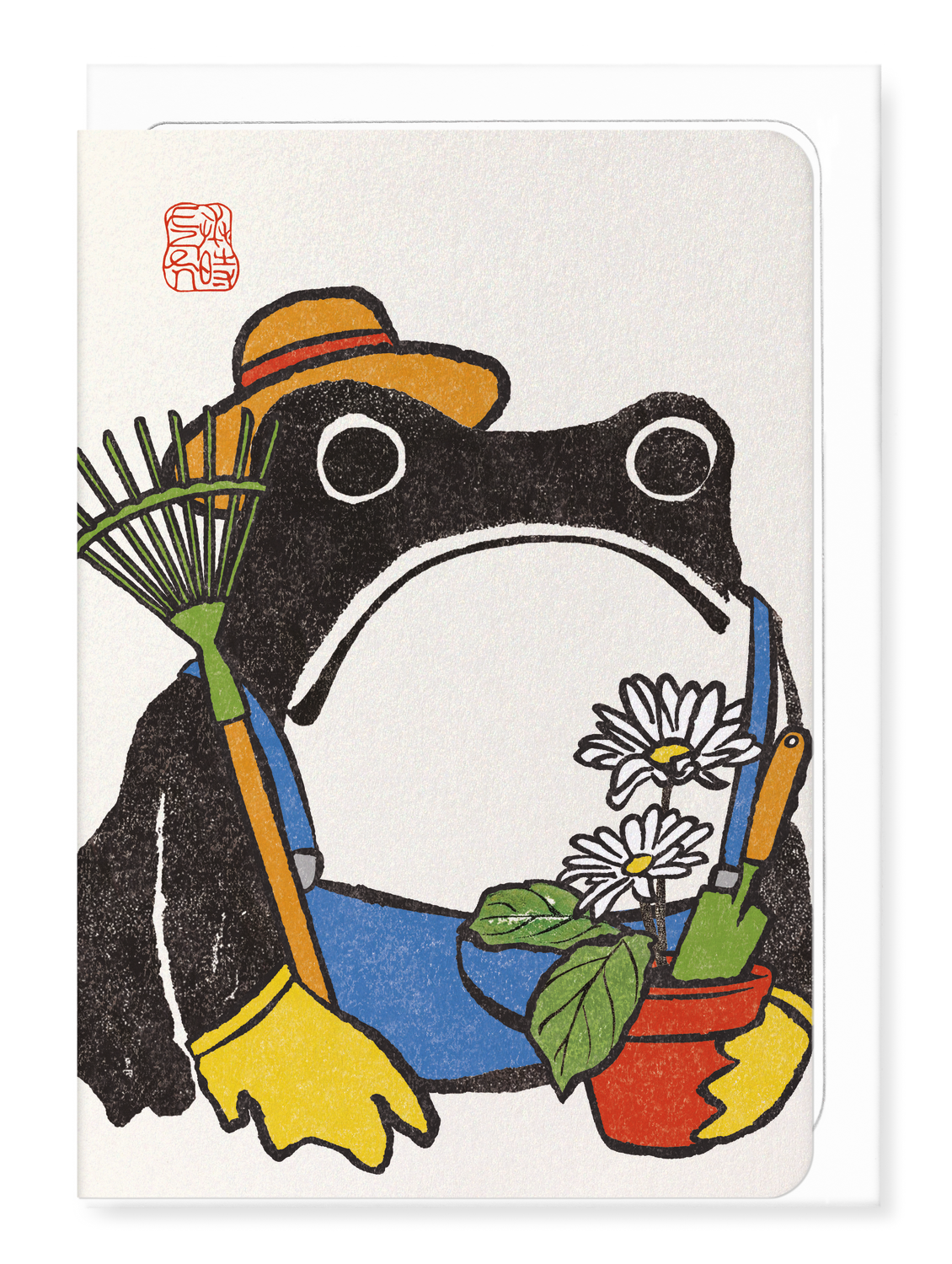 Ezen Designs - Gardener Ezen Frog - Greeting Card - Front