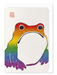 Ezen Designs - Rainbow Ezen Frog - Greeting Card - Front