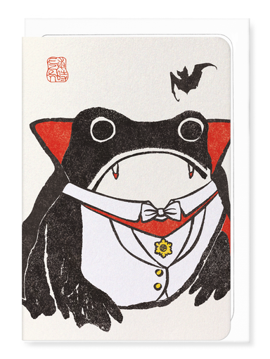 Ezen Designs - Dracula Ezen Frog - Greeting Card - Front