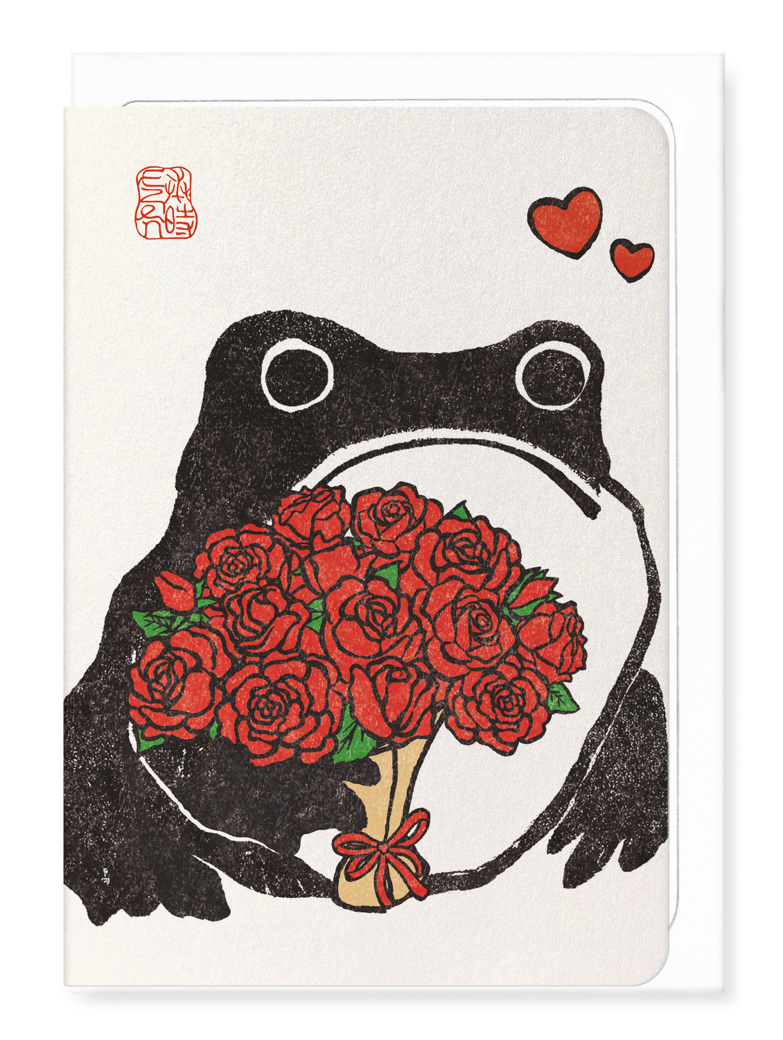 Ezen Designs - Romantic Ezen Frog - Greeting Card - Front