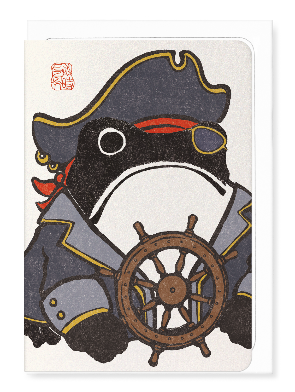 Ezen Designs - Pirate Ezen Frog - Greeting Card - Front