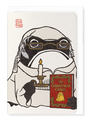 Ezen Designs - Scrooge Ezen Frog - Greeting Card - Front