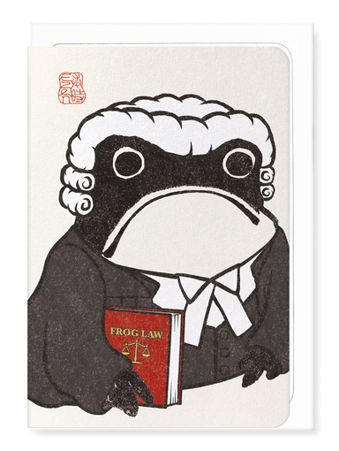 Ezen Designs - Lawyer Ezen Frog - Greeting Card - Front