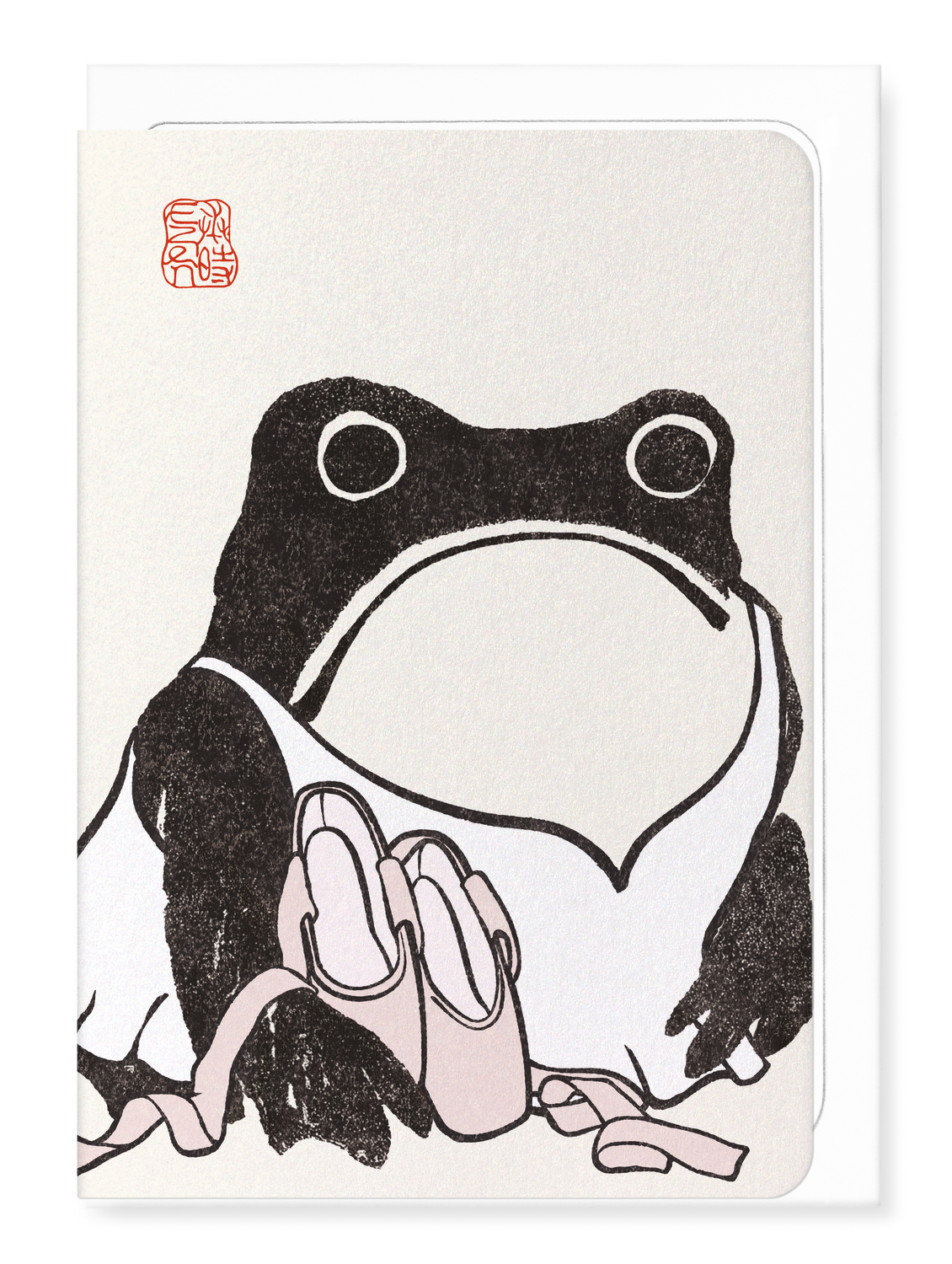 Ezen Designs - Ballet Pointe Shoes Ezen Frog - Greeting Card - Front