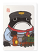 Ezen Designs - Train driver Ezen Frog - Greeting Card - Front