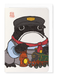 Ezen Designs - Train driver Ezen Frog - Greeting Card - Front