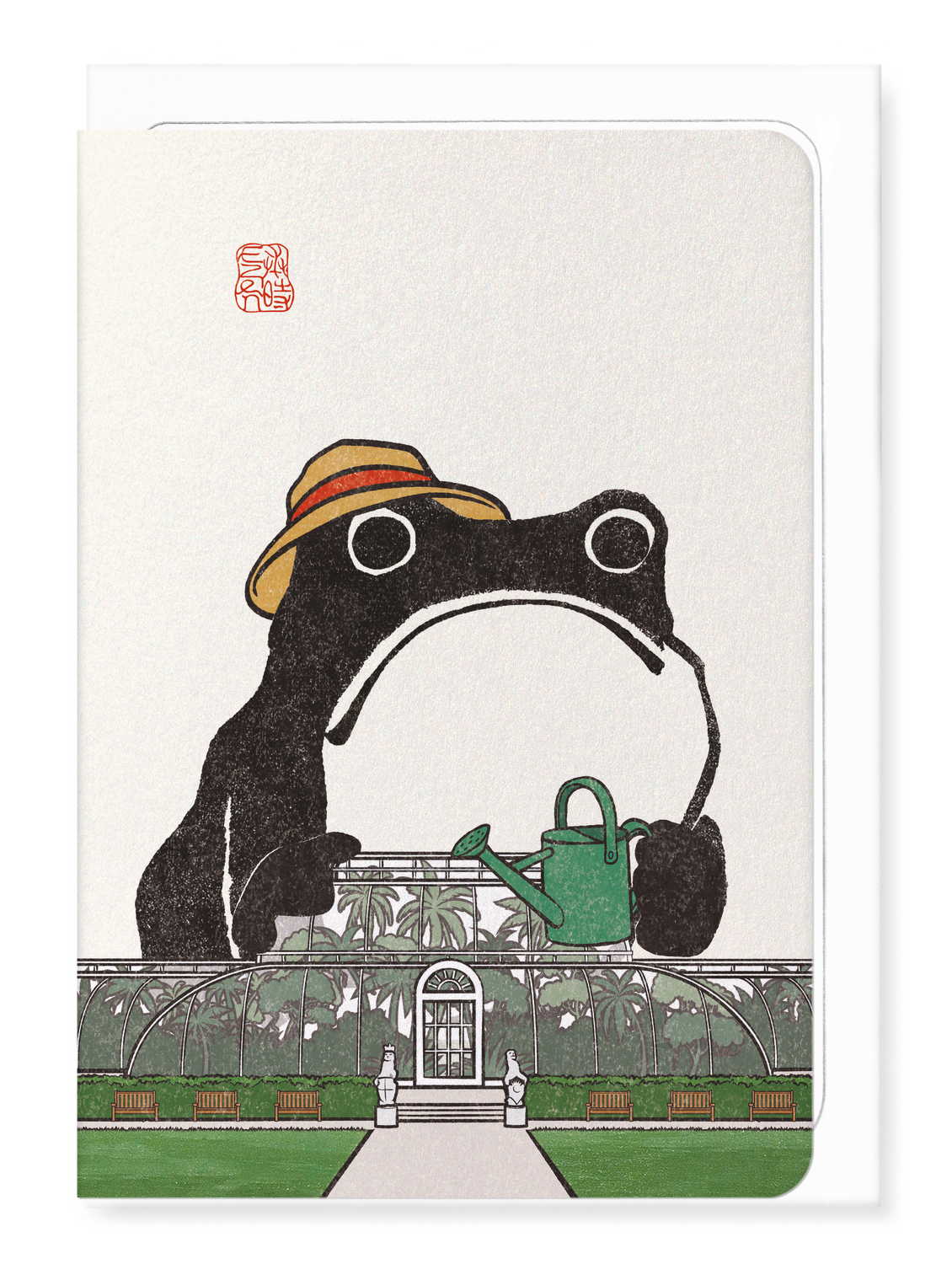 Ezen Designs - Botanical Garden Ezen Frog - Greeting Card - Front