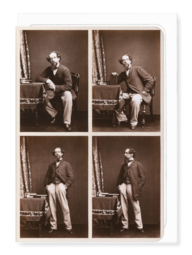Ezen Designs - Photographs of Charles Dickens: Set B (1858) - Greeting Card - Front