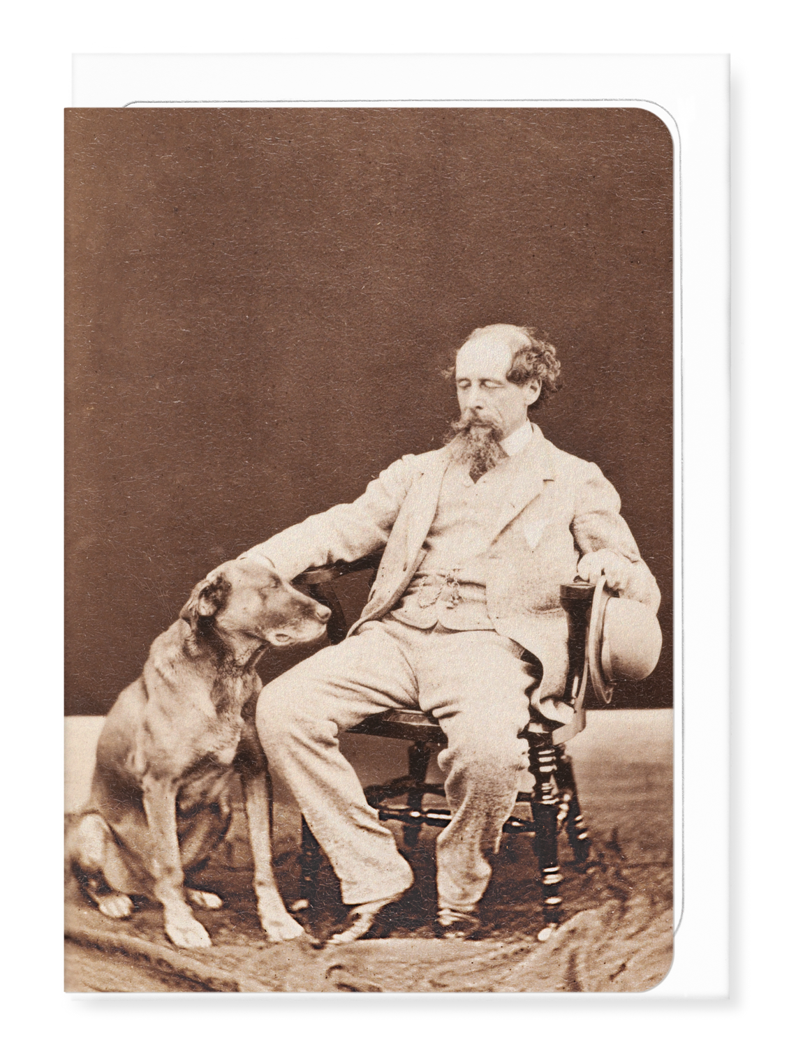 Ezen Designs - Dickens and Turk (c.1862) - Greeting Card - Front
