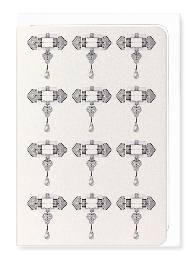 Ezen Designs - Cartier Brooch (1924) - Greeting Card - Front