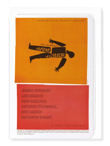 Ezen Designs - Anatomy of a murder (1959) - Greeting Card - Front
