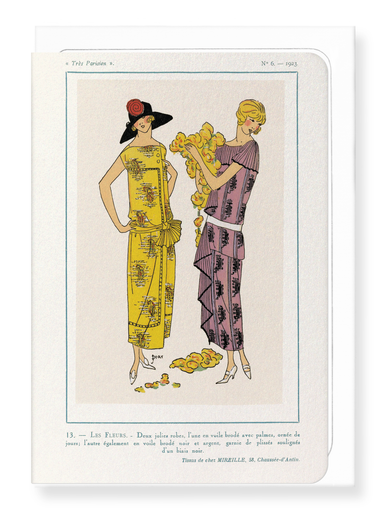 Ezen Designs - Très Parisien - Les Fleurs (1923) - Greeting Card - Front